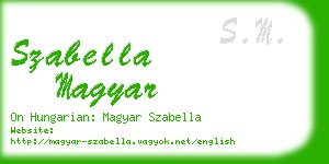 szabella magyar business card